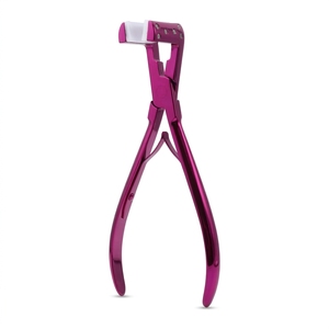 Professional Tape Extension Sealing Pliers with Soft Silicone Jaws Stainless Steel Construction Non Slip Handle Dual Spring - Product Image 1
