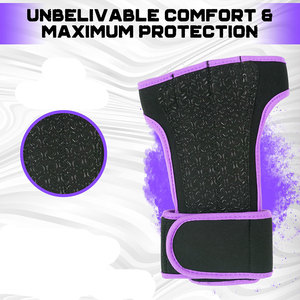 Ultra Lightweight Unisex Weightlifting Gym Gloves Built In Velcro Wrist Wrap Palm Protection <b>Foam</b> <b>Padded</b> Extra Grip Gym Gloves - Product Image 4