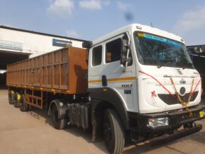 Remolque de 40 pies, 3 ejes, 4 pies de altura lateral, 55combo con eje y suspensión York, sistema ABS, neumático Apollo Amar Gold, aplicación para bobinas de carbón - Product Image 5