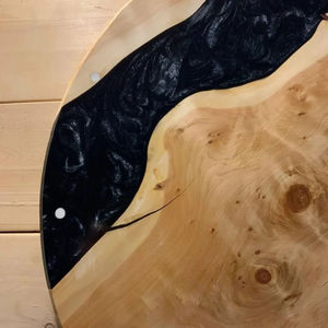 นาฬิกาแขวนผนังดีไซน์โบราณ หน้าปัดเดี่ยว ทำจากเรซิ่นไม้ควอตซ์ธรรมชาติคุณภาพดีเยี่ยม สไตล์งานฝีมือ เหมาะสำหรับเป็นของขวัญ - Product Image 5