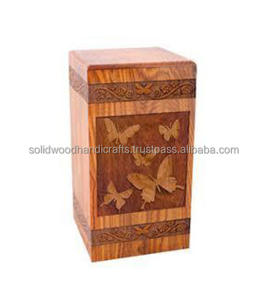 Urnas de cremación de madera de nuevo diseño para urnas de madera para adultos Urnas funerarias Tamaño personalizado Suministros funerarios - Product Image 2