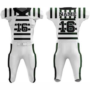 Jersey de Fútbol Americano Personalizado OEM para Adultos, Transpirable, Absorbente de Humedad, Protección UV, Ropa de Entrenamiento de Manga Corta BY BS - Product Image 2