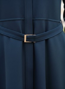 Vestido Maxi Informal para Mujer Musulmana, Manga Larga, con Cinturón, Estilo Abaya, Elegante, Largo, Estilo Modesto - Product Image 2