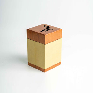 Modern Style Wooden Bakhoor Burner <b>With</b> <b>Lid</b> Dual Tone Finish Arabic Incense Holder For Luxury Home <b>Decor</b> Cube Oud Burner - Product Image 6