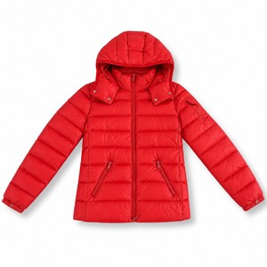 Veste d'hiver matelassée à capuche pour femme, couleur violette, manches longues, fermeture éclair, rembourrage en polyester, doudoune pour femme - Product Image 3