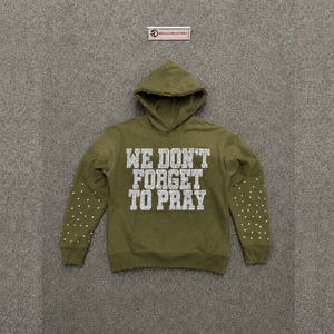 MODERN CASUAL OLIVE GREEN OVERSIZED GRAPHIC <b>HOODIE</b> TRENDY STREET EVERYDAY WEAR SOFT COTTON PULLOVER COMFORTABLE RELAXED FIT HOOD - Product Image 5