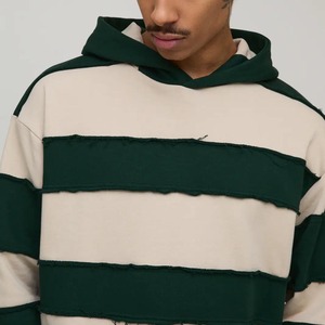Sweat à capuche zippé personnalisé avec broderie, style français, en tissu épais, effet vieilli, délavé à l'acide, impression en relief, double fermeture éclair, effet soleil émaillé - Product Image 4