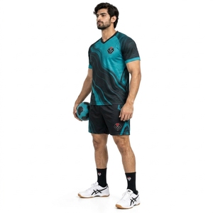 Kits de entrenamiento de balonmano, camiseta y pantalones cortos cómodos para deportes de equipo, diseño ligero y transpirable, adecuado - Product Image 6
