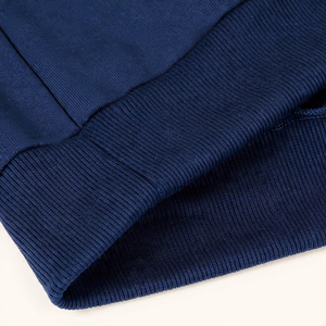 Ensemble de survêtement bleu à capuche pour homme, manches longues, couleur unie, décontracté, pour l'automne, en coton respirant, survêtements personnalisés - Product Image 6