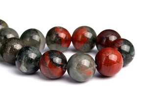 Perles de Pierre Sanguine Naturelle Véritable de Qualité Supérieure, Perles Rondes en Vrac 4MM 6MM 8MM 10MM 12MM, Options de Lots en Gros - Product Image 6