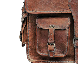 Luxury Slim Real Genuine Leather Laptop Bag for Men Business Briefcase Bag 15 Inches - Product Image 5