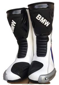 Bottes de moto unisexes en cuir rouge, blanc et noir, imperméables, respirantes, coupe-vent, couvrant entièrement la jambe, grandes tailles adultes, toutes saisons - Product Image 6