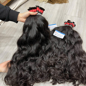 Hot Product Bulk Hair Extensions Vietnamese Raw Human Hair Natural Color, Full Cuticle, No <b>Tangle</b> No Shedding SDD Wholesale - Product Image 2