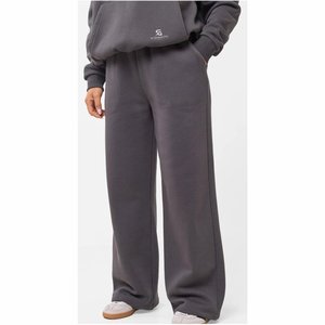 <b>Women</b> Oversized Solid Color Cotton Fleece Hoodie <b>Trousers</b> Matching Set Casual <b>Winter</b> Tracksuit Loose Fit Drawstring Waist Pants - Product Image 3