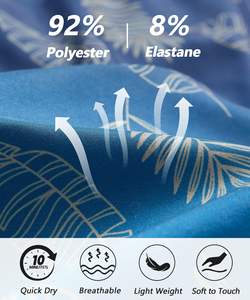 Pantalones cortos con cordón para hombre, estampado de palmeras, tropicales, de verano, para playa, informales, con botones, para vacaciones, coloridos, blancos, estampados, camiseta de verano para hombre - Product Image 4