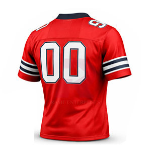 <b>Hot</b> Selling Plus Size Men's Custom Sublimation American Football Jersey Short Sleeve Printed Breathable Mesh Quick Dry 100% - Product Image 5