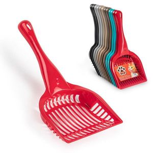Paletta per lettiera per gatti in plastica con manico, colori assortiti, portatile per una facile pulizia - Product Image 1