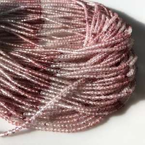 ลูกปัดโทแพซสีชมพูทรงรอนเดลเหลี่ยมเล็ก โทแพซอิมพีเรียลธรรมชาติ โทแพซสีชมพูเม็ดเดี่ยว โทแพซสีน้ำตาล สำหรับทำเครื่องประดับ - Product Image 1