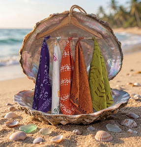 Foulards Bohèmes en Coton 100% Imprimés à la Main, Bandanas Légers à Motifs Floraux, Accessoires de Mode Artisanaux pour la Tête - Product Image 4