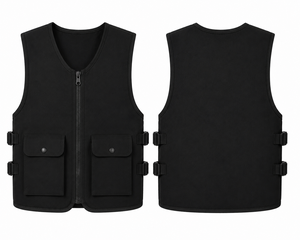 เสื้อกั๊กถักนิตติ้งโพลีเอสเตอร์ 100% แบบสั่งทำขายส่ง TANAZAINRA INTERNATIONAL สำหรับอาสาสมัคร ทำงาน ไม่มีแขน ใส่ได้ในฤดูใบไม้ร่วง สไตล์ลำลอง กันน้ำ ลายสก็อต - Product Image 2
