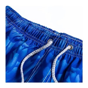Custom <b>Men</b> Casual Lace Sublimation Transfer Print Breathable Quick Dry Palm Plant Hawaii Surfing Board Beach Swim <b>Trunks</b> - Product Image 6
