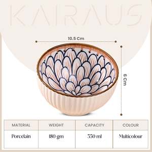 Ensemble de 2 petits bols à soupe en porcelaine inspirés du jasmin, design personnalisé écologique, bols de service pour soupe et ramen, MOQ 6 pièces - Product Image 3