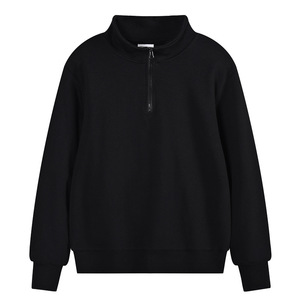 2026 Autumn Winter Collection Men's 1/4 Zip Regular Fit <b>Stand</b> <b>Drop</b> Shoulder Loose Windproof Unlined Polyester/Cotton Waterproof - Product Image 4