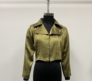 Women's Cow <b>Suede</b> Woven Cropped <b>Biker</b> <b>Jacket</b> Turn-Down Collar Short Lightweight Autumn Outerwear Long Sleeve - Product Image 1