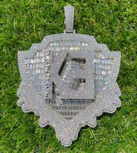 Pendentifs Personnalisés en Argent 925 Plaqué Or Véritable avec Moissanite VVS, Style Hip Hop Iced Out, Émail, Bijoux de Haute Qualité - Product Image 4