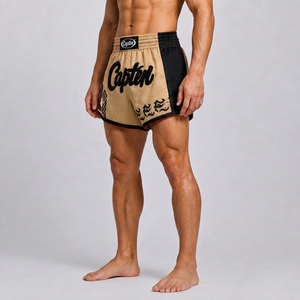 Pantalones Cortos de Muay Thai Personalizados para Hombre, Satén Premium Transpirable, Poliéster/Algodón, Ropa de Entrenamiento de Kickboxing, Ligeros y Deportivos - Product Image 3