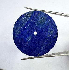 Cadran de montre en pierre précieuse lapis-lazuli bleu profond, 32 mm x 1,50 mm, rond, personnalisé - Product Image 3