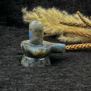 Labradorita Natural Tallada en Forma de Shivling, Cristal Curativo de Labradorita Shiva Lingam para Reiki, Decoración Espiritual, Venta al por Mayor - Product Image 4