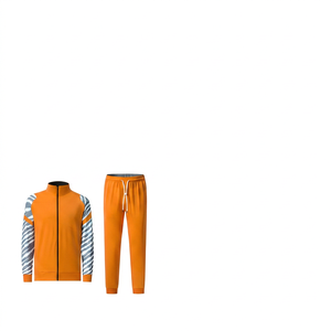 Latest Design Custom Plus Size Casual Wear 100% <b>Polyester</b> <b>Tracksuits</b> Pakistan Turn Collar Breathable Sweat-Wicking Fashionable - Product Image 5