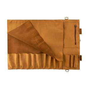 Sac à couteaux de chef portable classique en cuir véritable, durable, personnalisé, nouveau design OEM LKR-0392 - Product Image 4