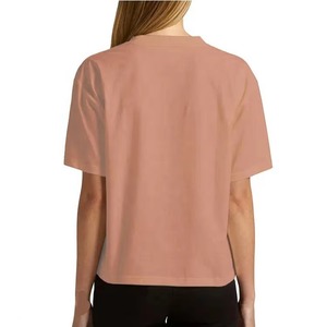 T-shirts d'été personnalisés vierges pour femmes B2B, 240 GSM, respirants et rafraîchissants, vente en gros, T-shirt OEM pour femme, manches courtes, vêtements de sport - Product Image 2