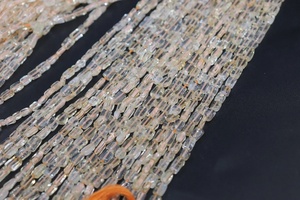 Perles ovales lisses en citrine naturelle à 100 %, 4x6 mm, longueur de brins de 14 pouces, pour la fabrication de bijoux - Product Image 3