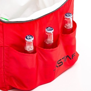 Red large-capacity cooler bag multi-functional thermal insulation shoulder bag crossbody bag suitable for picnics and camping - Product Image 2
