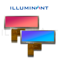 Module d'affichage personnalisé TFT-LCD COG FPC de type barre 4,5 pouces TN 800x240 400 Nits avec rétroéclairage LED blanc 18 points, éclairage à 6 heures