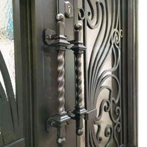 Royal Luxury Traditional Wrought Iron <b>Swing</b> Outdoor Entrance Gate Rust-Resistant Powder Coating Water Resistant Easy Assembly - Product Image 3