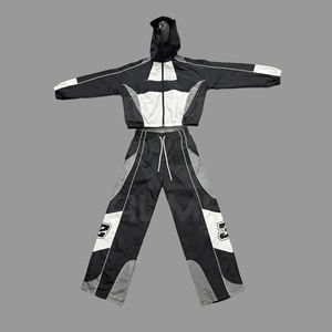 Windbreaker Tracksuit <b>Trouser</b> and Jacket 100% Nylon Reflective Lines and Logo Casual Wear Windbreaker Tracksuit For <b>Men's</b> - Product Image 6