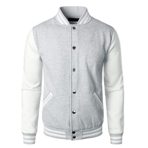 Hot Selling Men's Wool Coated Varsity <b>Jackets</b> Custom Made Stand Collar Front Logo Wholesale Baseball OEM <b>Waterproof</b> Windproof - Product Image 2