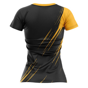 T-shirt de sport personnalisé pour femme, sublimation, séchage rapide, respirant, entraînement athlétique, course à pied, fitness, gym, performance - Product Image 3