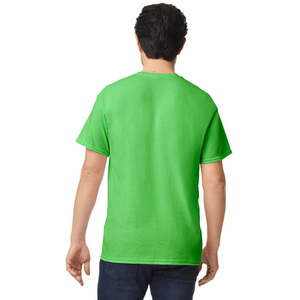 เสื้อยืดผู้ชายสีเขียวไฟฟ้า ผ้าฝ้ายพรีเมียม คอกลม แขนสั้น สไตล์ลำลอง รับสกรีนโลโก้ สำหรับขายส่ง - Product Image 3