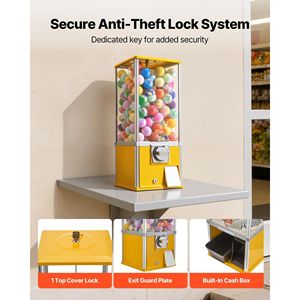 Máquina Expendedora de Chicles de 25 Pulgadas, Dispensador de Dulces de 25 Centavos para Centros Comerciales y Supermercados para AMU - Product Image 6