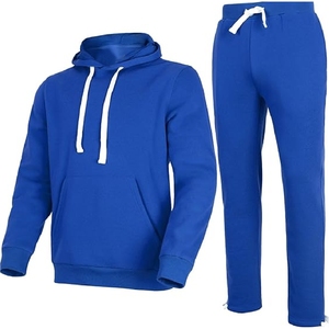 Sweat-shirts et ensembles de survêtements pour hommes 100% coton molletonné, ensembles de survêtements personnalisés avec impression, ensemble sweat-shirt et pantalon de survêtement pour homme, 100% coton - Product Image 1