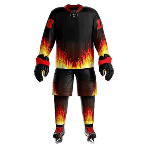 Uniforme de Hockey sobre Hielo de Alta Calidad al por Mayor, Talla Grande, con Letras, Cómodo, Impresión por Sublimación, Transpirable, Estilo Moderno - Product Image 4