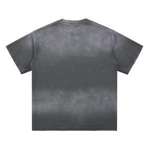 เสื้อยืดโอเวอร์ไซส์ผู้ชาย ผ้าคอตตอนพรีเมียมเนื้อหนา ทรงหลวม สไตล์วินเทจ ซันเฟด ซันวอช สตรีทแวร์ แขนสั้น คอกลม ทนทาน ไม่ซีดจาง - Product Image 2