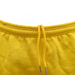 Pantalones Cortos Casuales para Hombre, 100% Algodón, con Logotipo Personalizado, Estampado Puff, Gruesos, Amarillos, Transpirables - Product Image 6