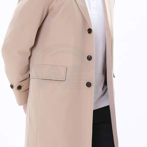Manteau trench-coat de haute qualité pour homme, élégant, long, résistant à l'eau, vêtement d'extérieur pour l'hiver, pour un usage quotidien décontracté - Product Image 5