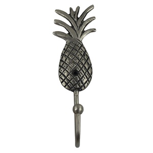 Pineapple Shape Hooks Silver Antique Painted Finishing Design Bulk Supplies <b>Wall</b> <b>Mounted</b> Coat Hanger Home Decoration Key Hooks - Product Image 1